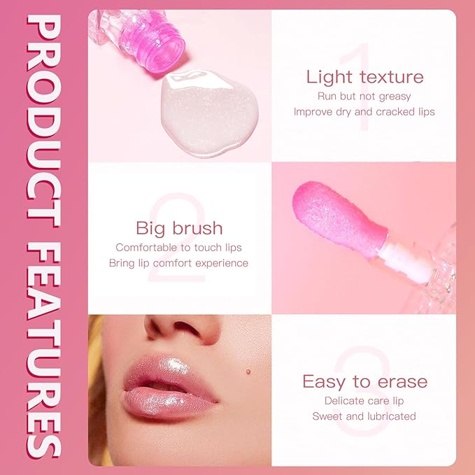 2024 New Magic Color Changing Lip Oil PH,Warm Change Glitter Lip Gloss, Color Changing Lip Oil V2, Color Changing Lip Gloss, Moisturizing Plumping Clear Lips Oil Tinted Lip Plumper Lips Care