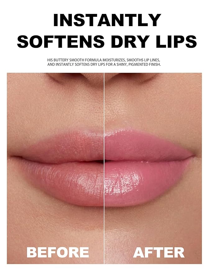 Juice Jelly Tinted Lip Balm, Natural Nude Lipstick Longlasting