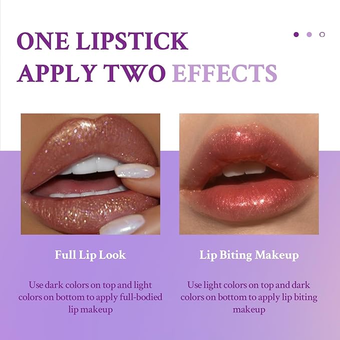 Double Colors 2 in 1 Lipstick and Lip Long