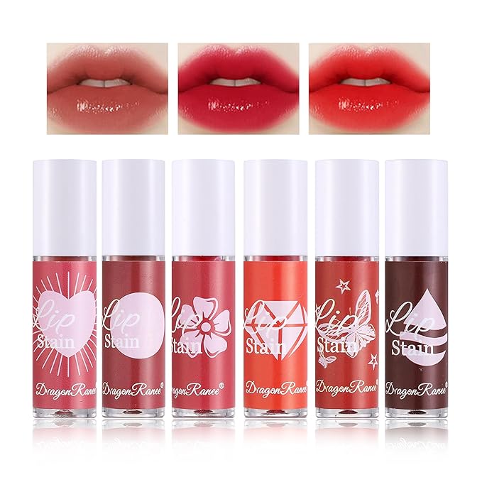 6 Colors Lip Stain Tint Matte Lip Gloss Gloss