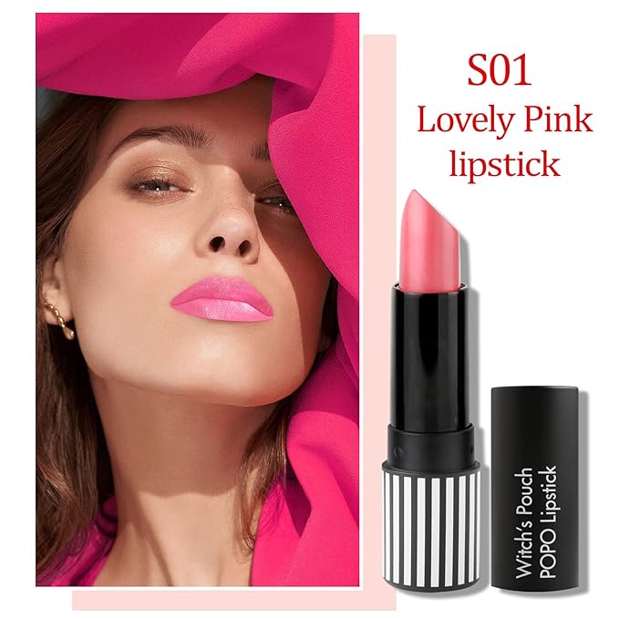 Witch's Pouch Lovely Pink Lipstick for Women - Moisturizing