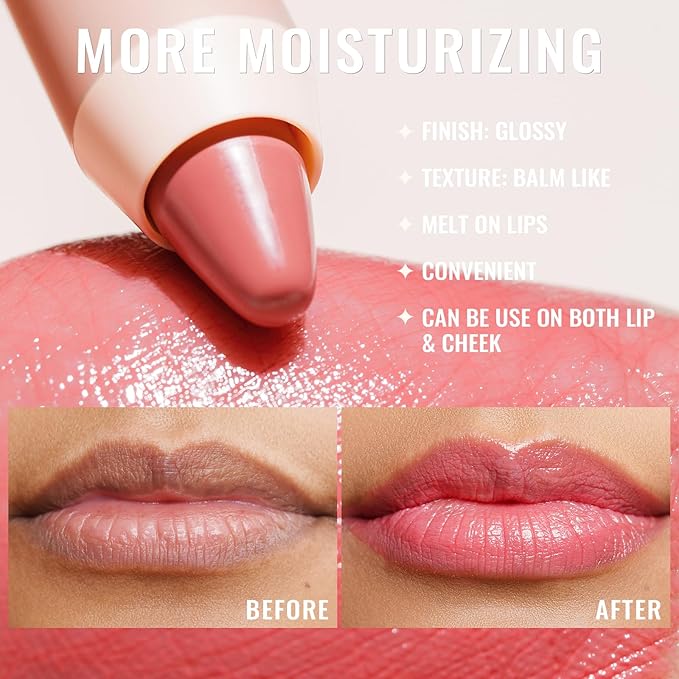 Oulac Pink Nude Lipstick - Moisturizing Lipstick Tinte 48g