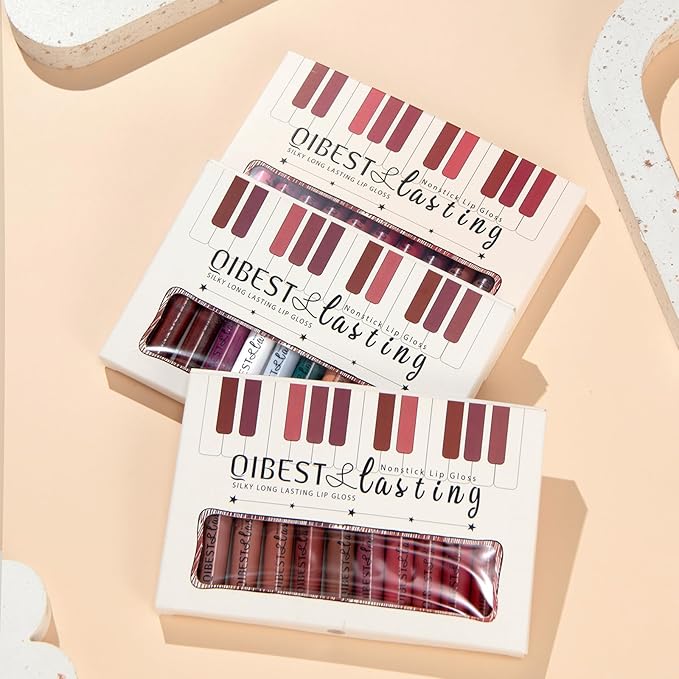 MAEPEOR Matte Liquid Lipstick Set 12PCS Smooth Creamy Long-Lasting