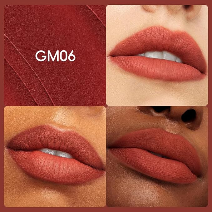 Velvet Matte Lipstick, High Pigment Lip Mud, Longwear, High