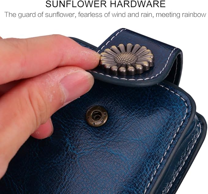 VALICLUD Makeup Bag with Mirror Hand Held Mirror Bag