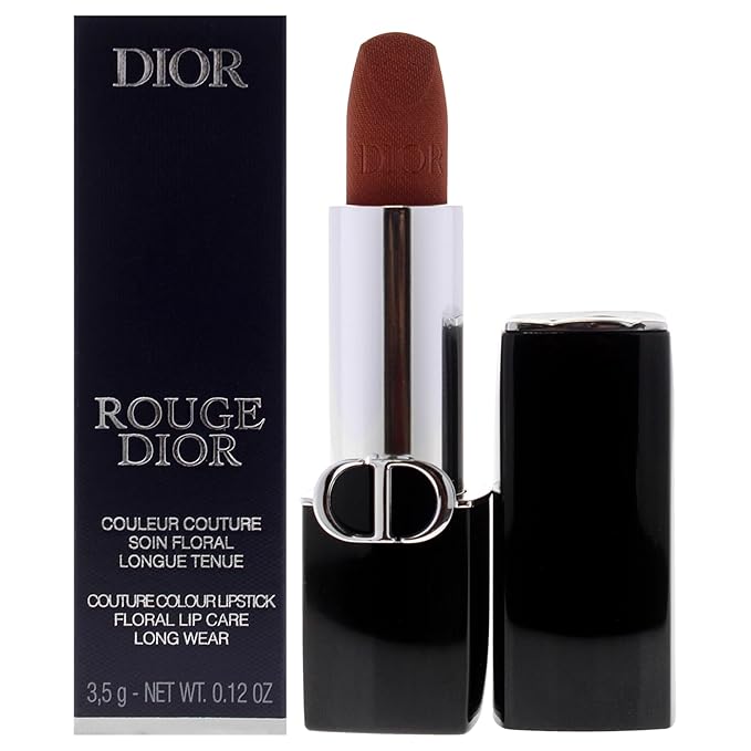 Christian Dior Rouge Dior Couture Velvet Lipstick - 200 Nude Touch for Women - 0.12 oz Lipstick (Refillable)