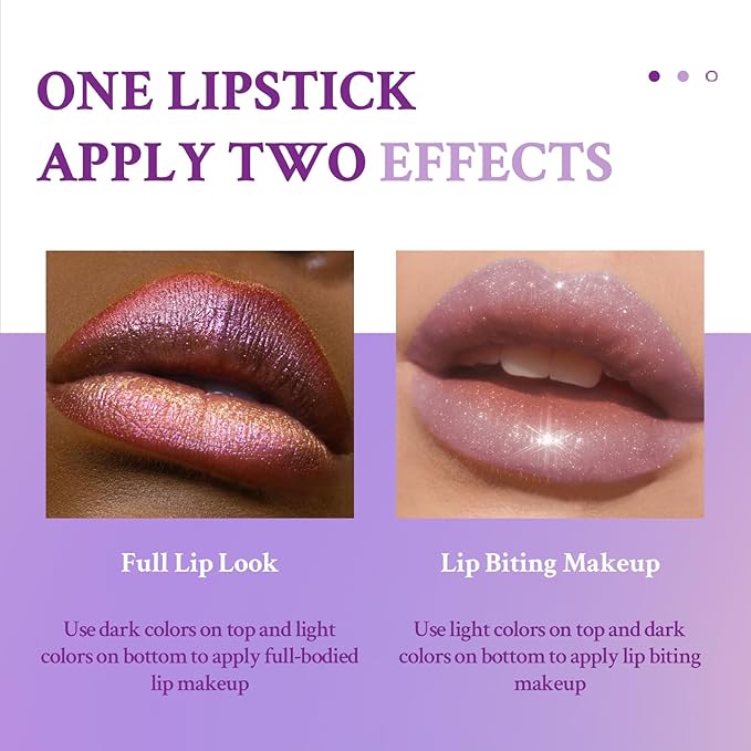Double Colors 2 in 1 Lipstick and Lip Long