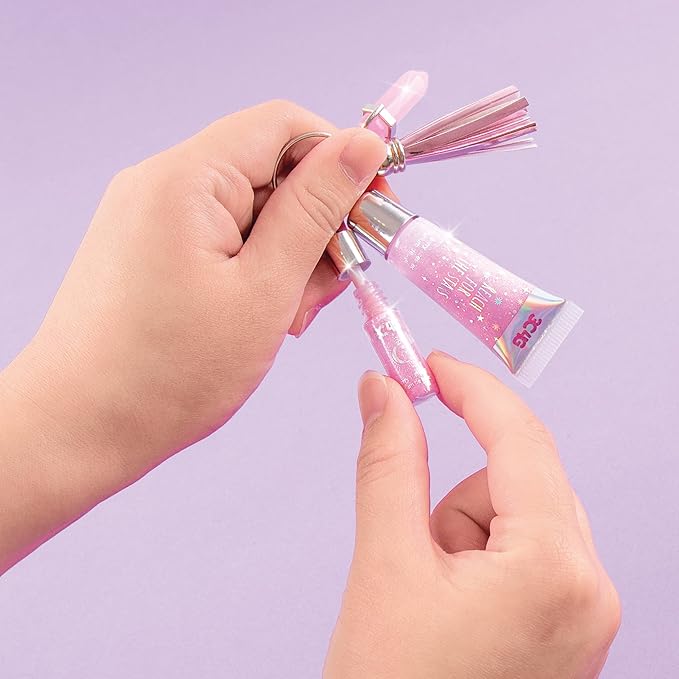 3C4G Celestial Keychain Lip Gloss, Berry Flavor, Lovely 3C4G