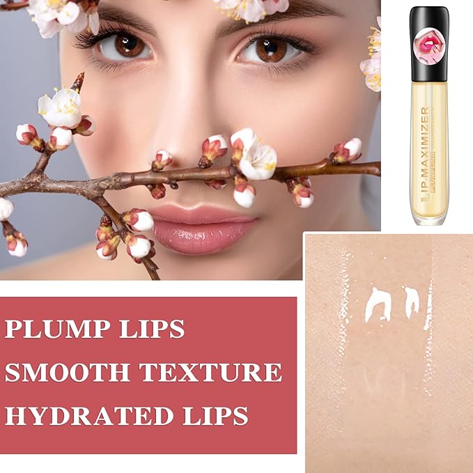 2 Pcs Lip Plumper Lip Gloss,Lip Volume