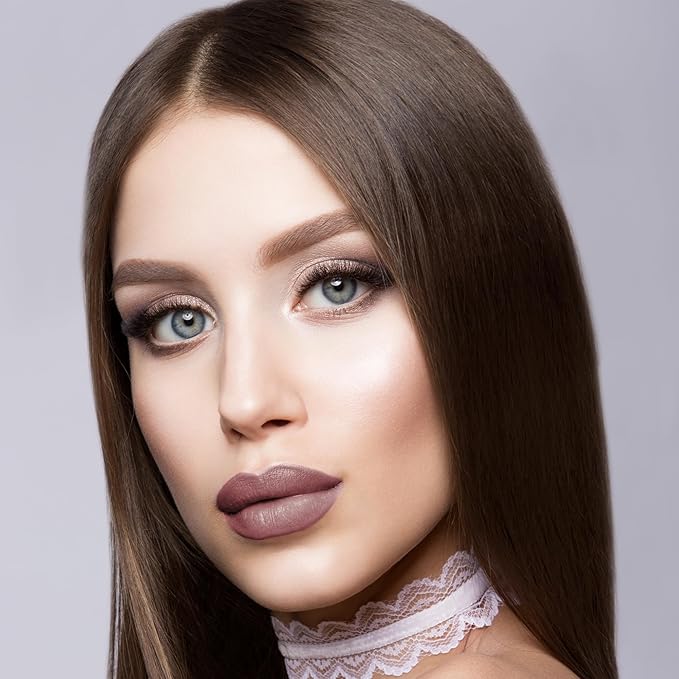Mynena Rosy Nude Long-Lasting Matte Liquid Lipstick | Intense Color, Smudge-Proof & Waterproof | Comfortable, Hydrating Shea Butter | Vegan & Cruelty-Free | Eve
