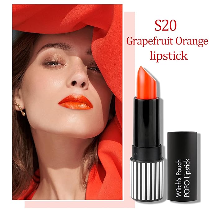 Grapefruit Orange Lipstick for Women - Lustrous Lip Grapefruit