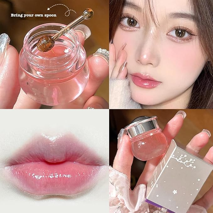 2Pcs Plumping Lip Gloss Lip Oil