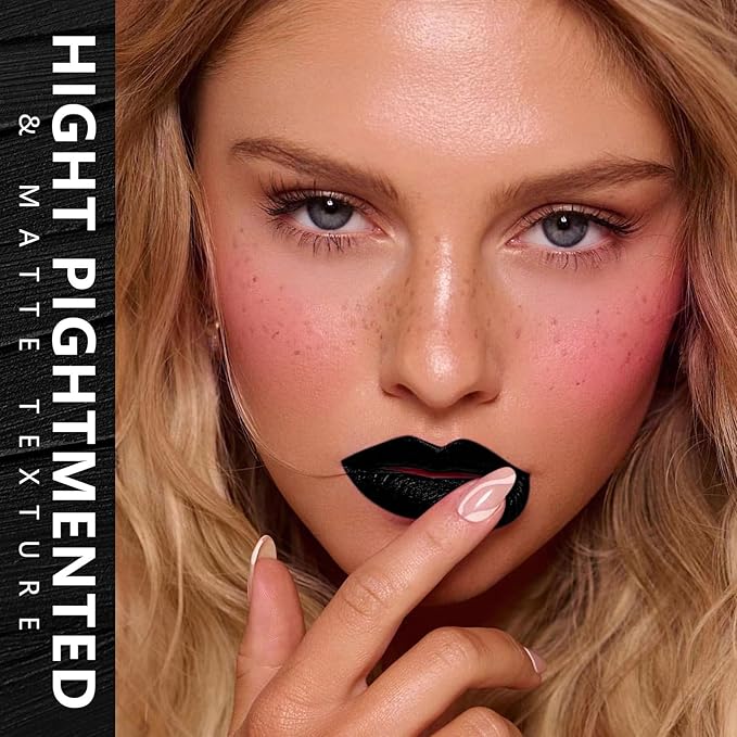 MAKI YIKA Black Lipstick for Women Color Stay Lipstick