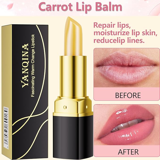 Jeffbaubl 3 Pcs Lip Balm Lipstick, YACAISI Color Changing