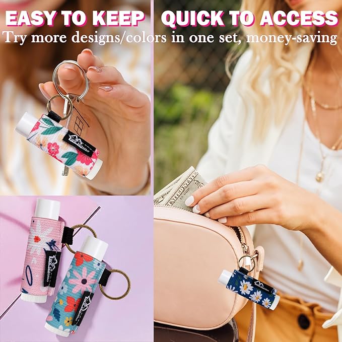 WK IEASON Lip Balm Holder Keychain