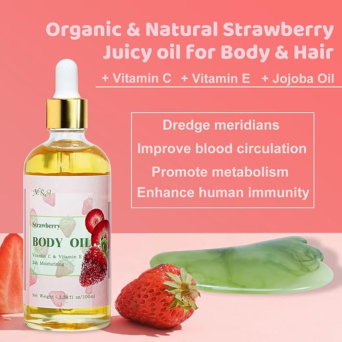 MR.A 2 Pack Strawberry Body Oil