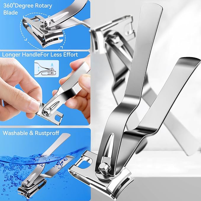Toenail Clippers for Thick Toenails,3Pcs