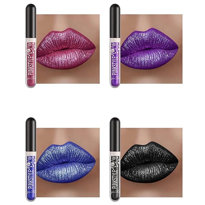 12Pcs Long-Lasting Matte Nude Lip Gloss Lipstick Lip Long-Lasting