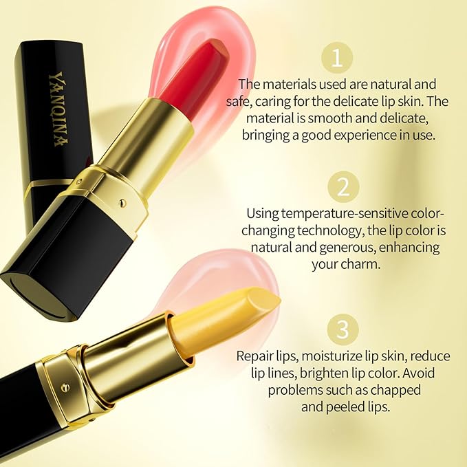 Color Changing Lipstick 2 Pack Tinted Lip Balm Changing