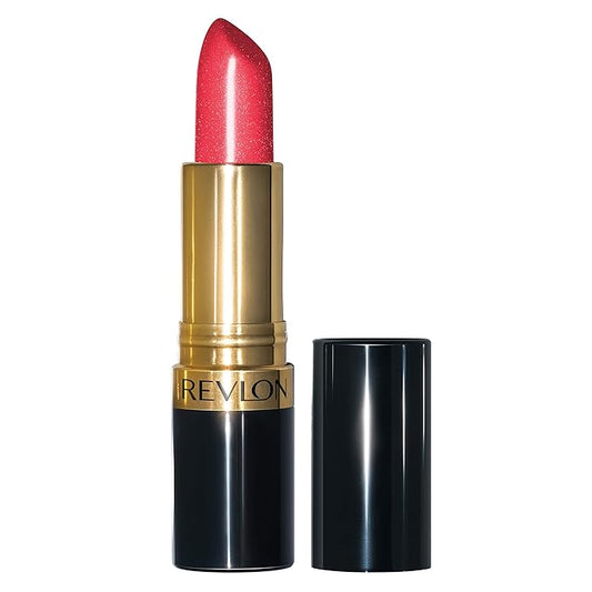 Revlon Super Lustrous Lipstick, High Impact Lipcolor with Moisturizing Creamy Formula, Infused with Vitamin E and Avocado Oil in Pink Pearl, Softsilver Red (425)