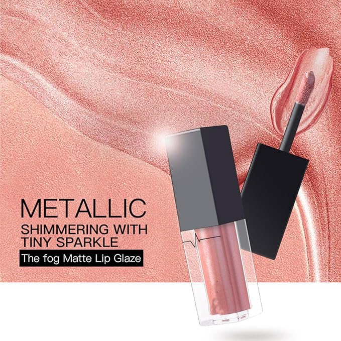 MAEPEOR Metallic Liquid Lipstick 24 Color Metal Diamond Long