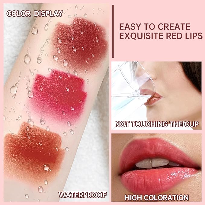 3 Colors Lipstick Set, Hydrating Tinted Lip Balm Hydrating