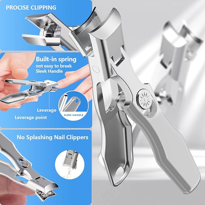 Toenail Clippers for Thick Toenails,3Pcs