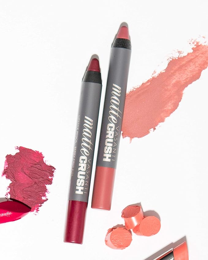 VASANTI Matte Crush Lipstick Pencil (Berry First Kiss High