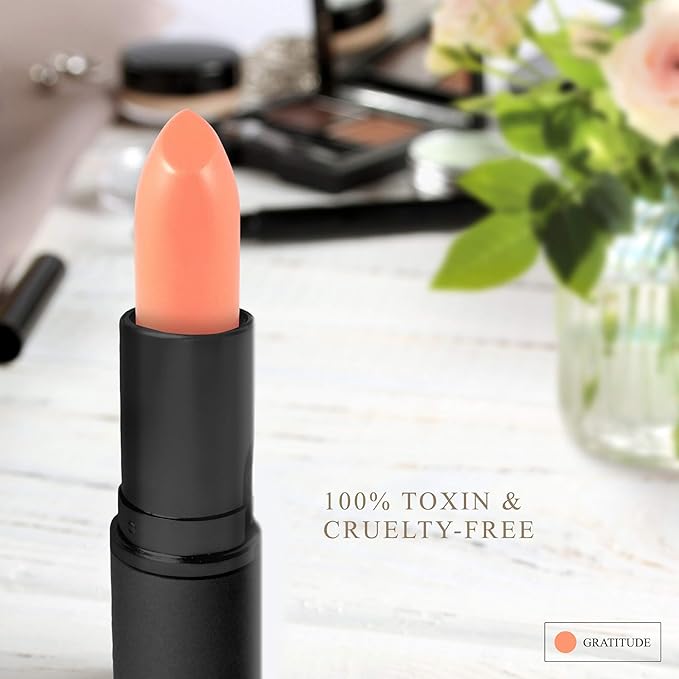 Coral - All Natural Lipstick, Semi Matte Lip Moisturizing