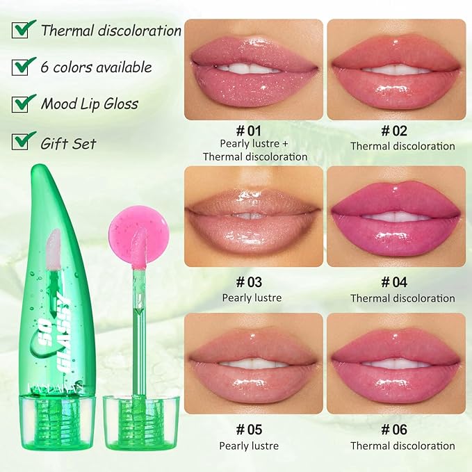 Aloe Vera Lip Balm Gift Set, 6 Pack Gift