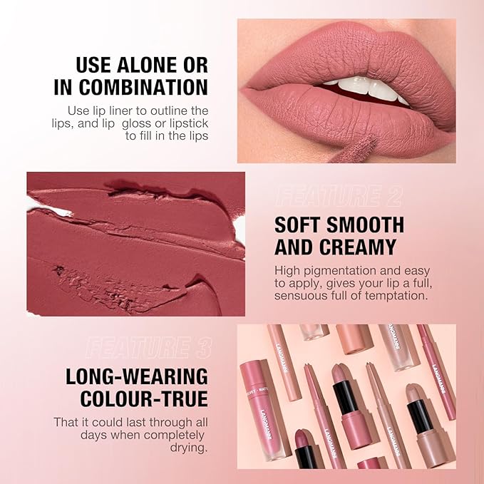 Jolilab 9 in 1 Matte Velvet Lipstick Set-Lip