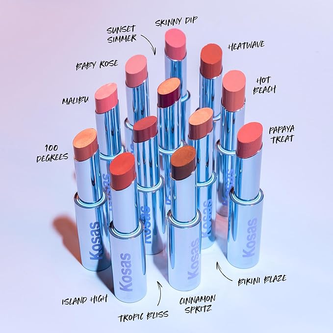 Kosas Wet Stick Moisturizing Shiny Sheer Lipstick