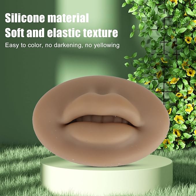 ZJchao Silicone Fake for Lips, 3d Lips Practice Microblading