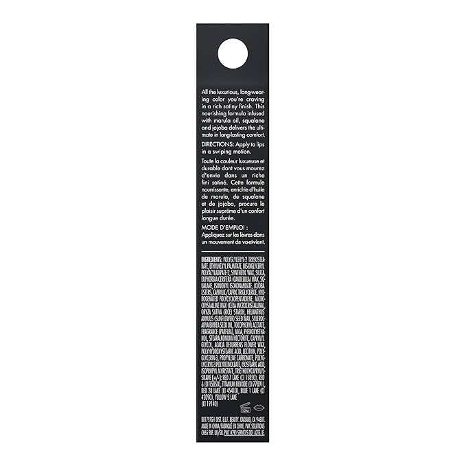 e.l.f. O Face Satin Lipstick, Richly Pigmented, Nourishing Face