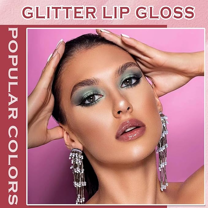 NVLEPTAP 3PCS Liquid Glitter Lipstick Glitter Lip Gloss Glitter