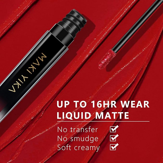 MAKI YIKA Red Lipstick for Women Color Stay Lipstick