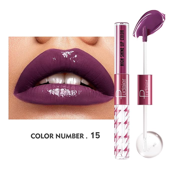 Liquid Lipstick with Clear Lip Gloss, Liquid Lip Gloss,