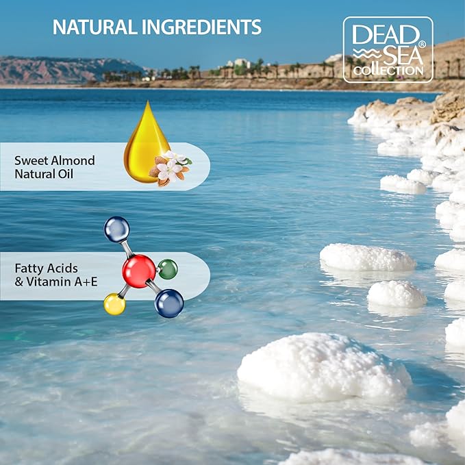 Dead Sea Collection Body Oil for Dry Skin - Collagen & Vitamin E, A, D Moisturizing Oil Pack of 2 (4 Fl.Oz Each) Body Oil - Coconut & Vitamin E, A, D Pack of 2 (4 Fl.Oz Each)