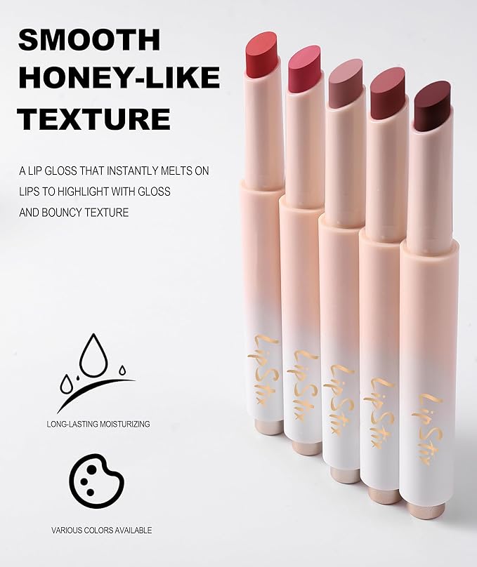 Juice Jelly Tinted Lip Balm, Natural Nude Lipstick Longlasting