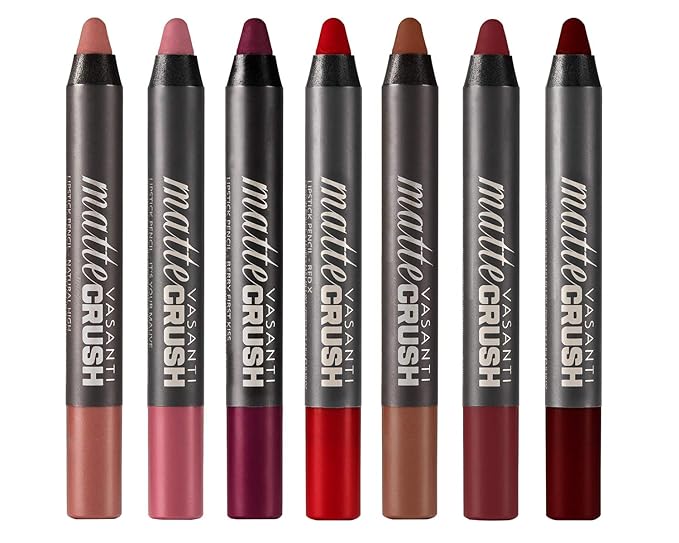 VASANTI Matte Crush Lipstick Pencil (Berry First Kiss High