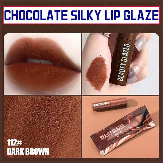 MIELIKKI Chocolate Matte Liquid Lipstick, Long Lasting Lip Long