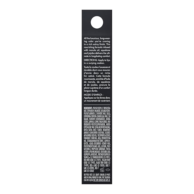 e.l.f. O Face Satin Lipstick, Richly Pigmented, Nourishing Face