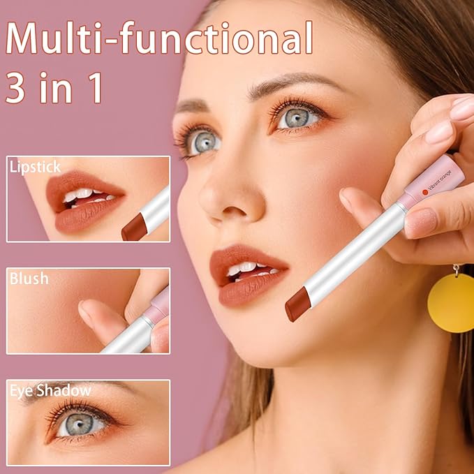 Matte Lipstick Set, 4 Colors Lip Tint Stains, Lipstick