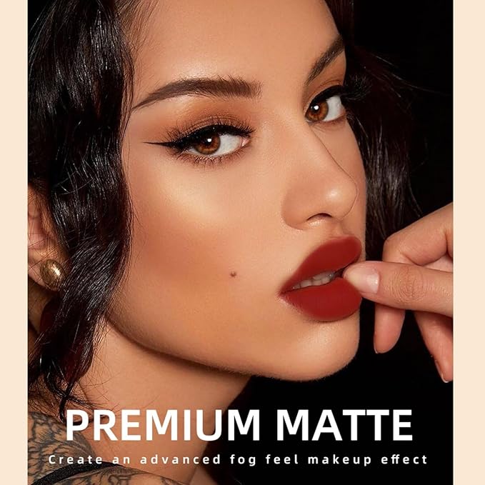 MAEPEOR Matte Liquid Lipstick Set 12PCS Smooth Creamy Long-Lasting