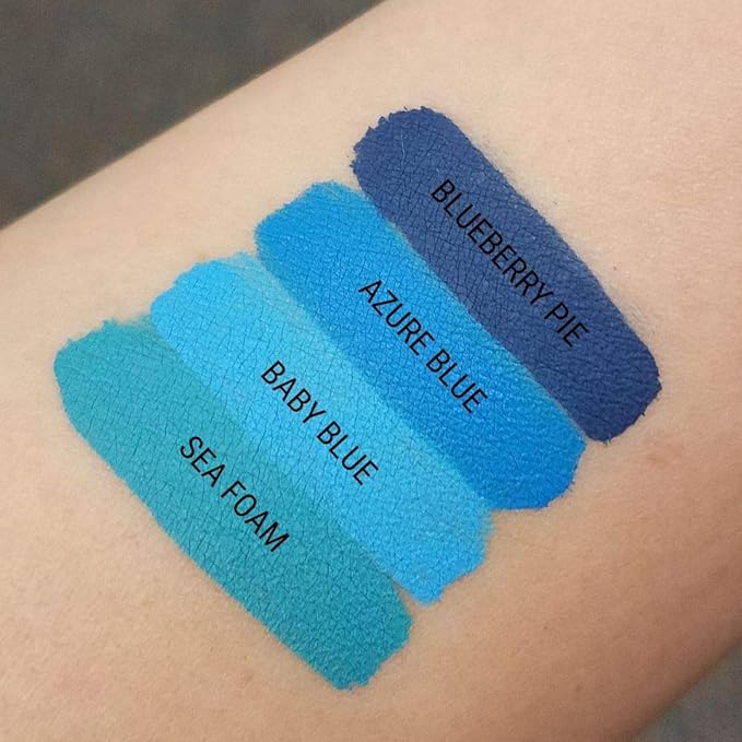 Aromi Azure Blue Matte Liquid Lipstick, Bright Blue Lip Color, Vegan, Cruelty-free, Long-lasting, Waterproof Lipstick, Handmade (Azure Blue)
