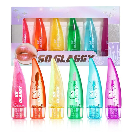 Aloe Vera Lip Balm Gift Set, 6 Pack Gift