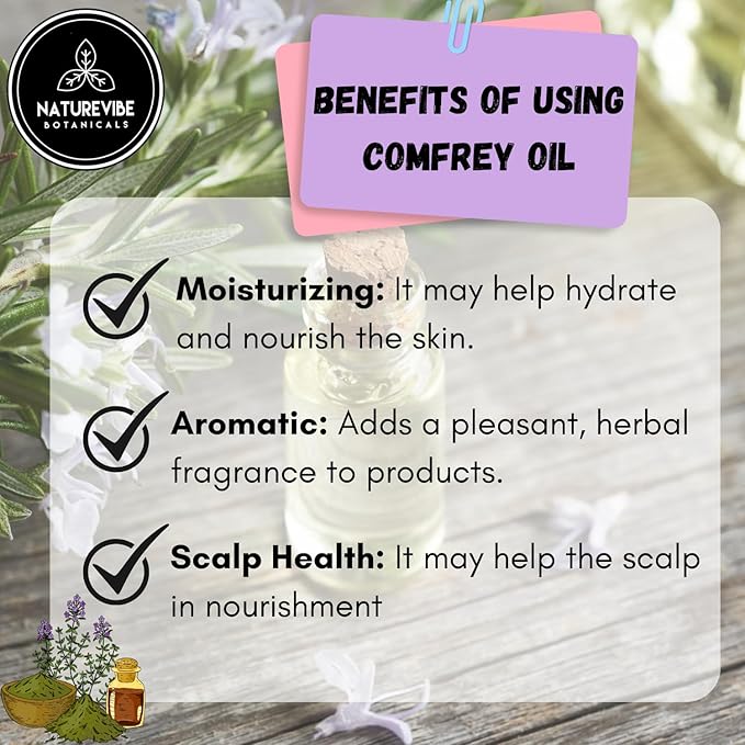 Naturevibe Botanicals Comfrey Oil 32 Ounces