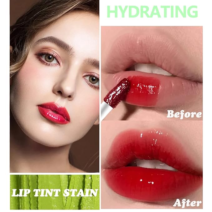 6 Colors Lip Tint Stain Set, Korean Velvet Lip