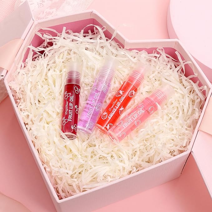 4-pieces Lip Glosses Roll on Lip Gloss Set, Glosses