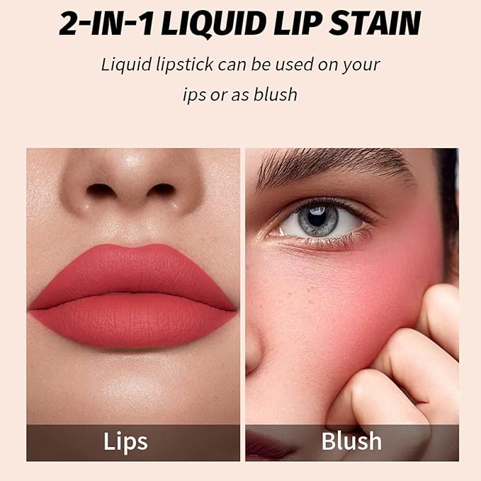 Matte Liquid Lipstick Makeup Velvet Moisturizing liquid Long-Lasting Moisturizing